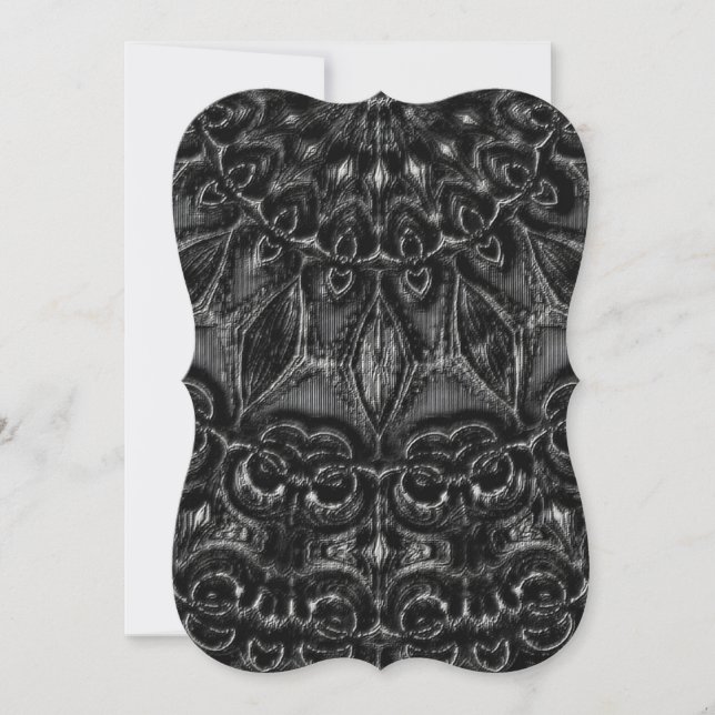 Charcoal Mandala  Holiday Card (Front)