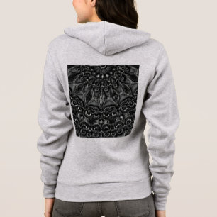 Charcoal Mandala  Hoodie
