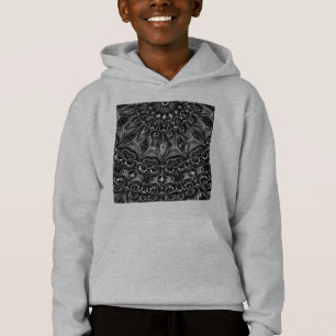 Charcoal Mandala  Hoodie