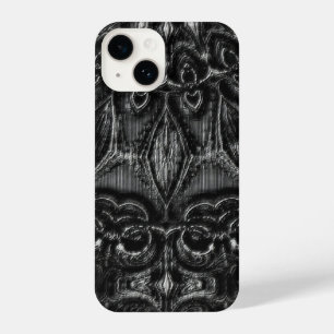 Charcoal Mandala  iPhone 14 Case