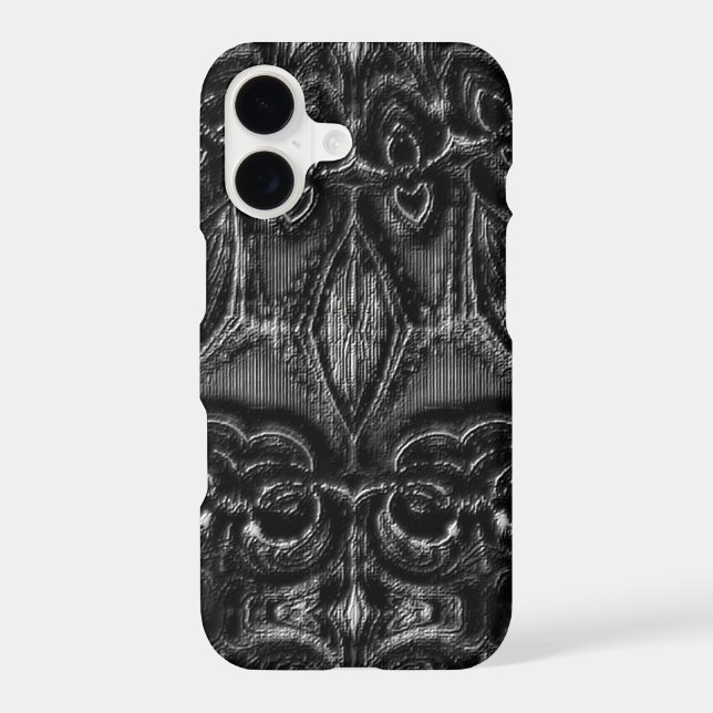 Charcoal Mandala  iPhone Case (Back)