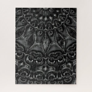 Charcoal Mandala Jigsaw Puzzle