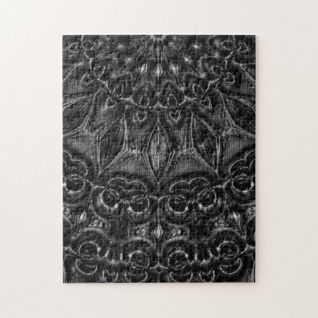 Charcoal Mandala  Jigsaw Puzzle (Vertical)
