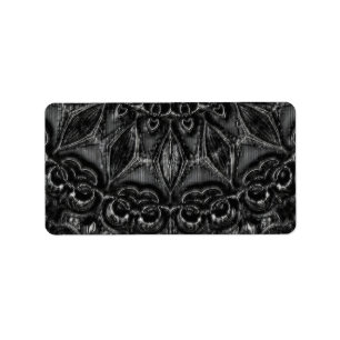 Charcoal Mandala  Label