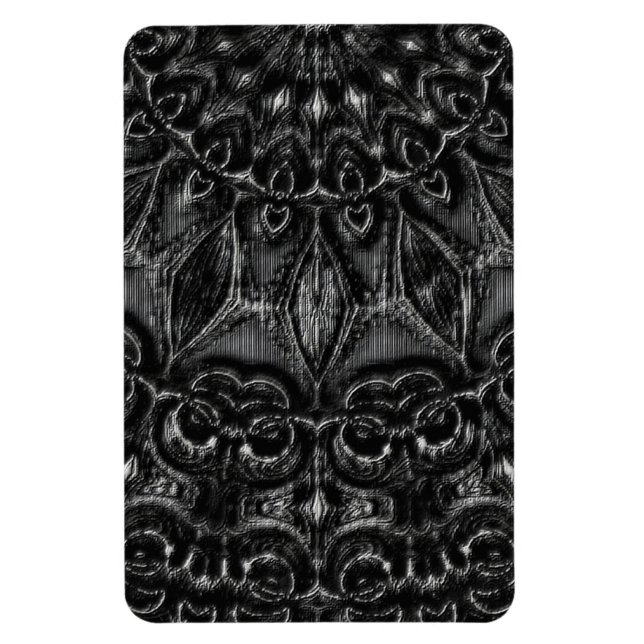 Charcoal Mandala  Magnet (Vertical)