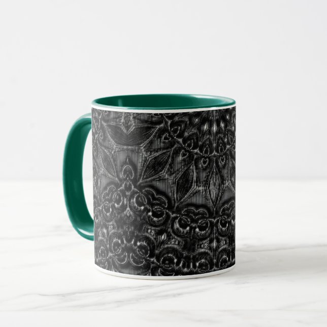 Charcoal Mandala   Mug (Front Left)