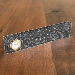 Charcoal Mandala   Nameplate