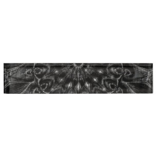 Charcoal Mandala  Nameplate