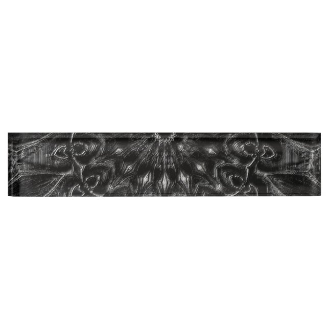Charcoal Mandala  Nameplate (Front)