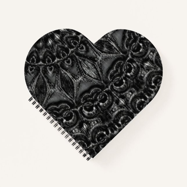 Charcoal Mandala  Notebook (Front)