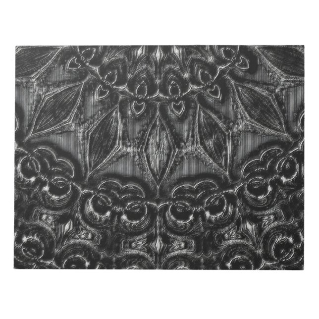 Charcoal Mandala  Notepad (Front)