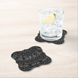 Charcoal Mandala   Paper Coaster