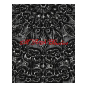 Charcoal Mandala  Photo Print