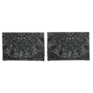 Charcoal Mandala  Pillowcase