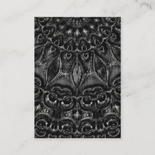 Charcoal Mandala  Place Card