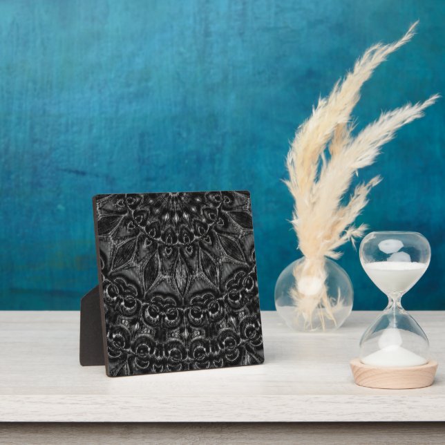 Charcoal Mandala Plaque (Insitu)