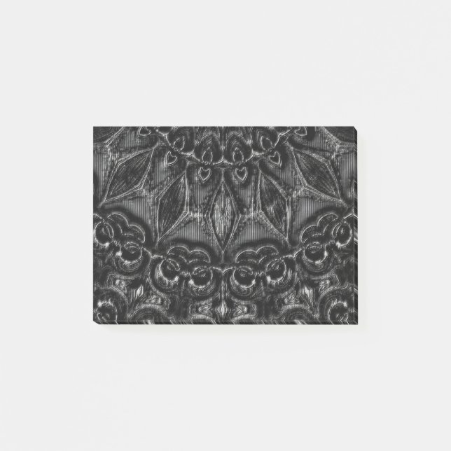 Charcoal Mandala  Post-it Notes (Front)