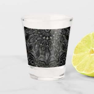 Charcoal Mandala Shot Glass
