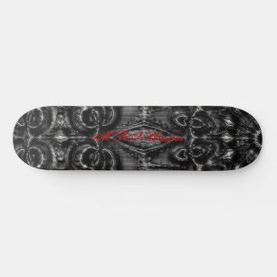 Charcoal Mandala  Skateboard