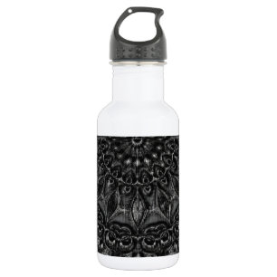 Charcoal Mandala Stainless Steel Water Bottle