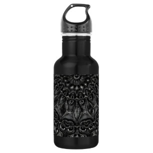 Charcoal Mandala Stainless Steel Water Bottle