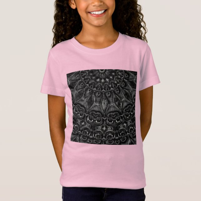 Charcoal Mandala  T-Shirt (Front)