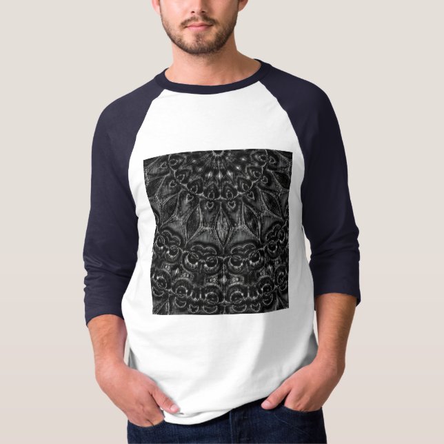 Charcoal Mandala  T-Shirt (Front)