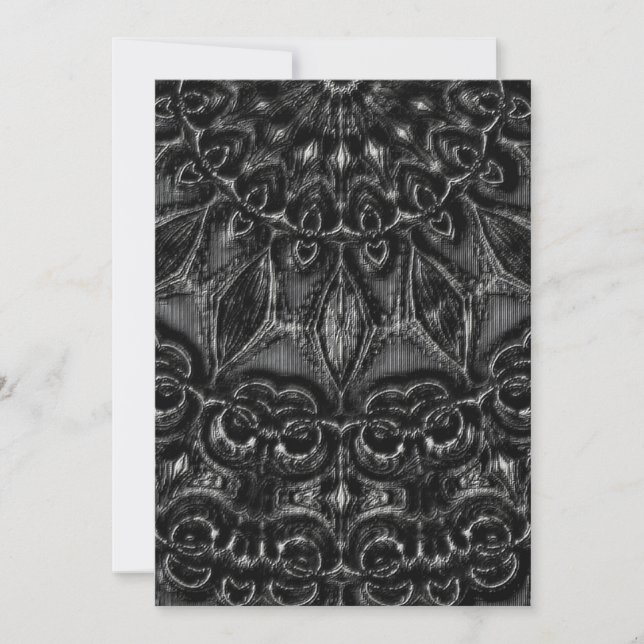 Charcoal Mandala  Thank You Card (Front)