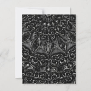 Charcoal Mandala  Thank You Card