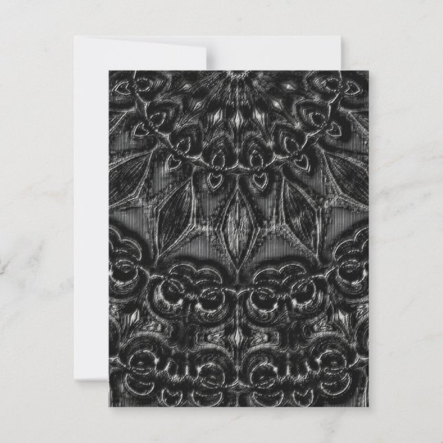 Charcoal Mandala  Thank You Card (Front)