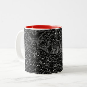 Charcoal Mandala   Two-Tone Coffee Mug