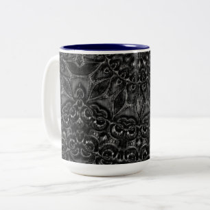 Charcoal Mandala   Two-Tone Coffee Mug