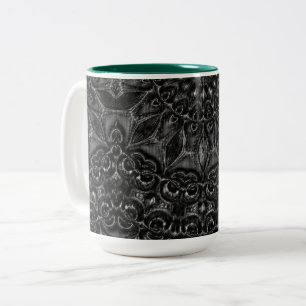Charcoal Mandala   Two-Tone Coffee Mug