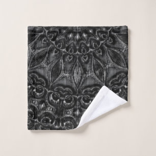 Charcoal Mandala Wash Cloth