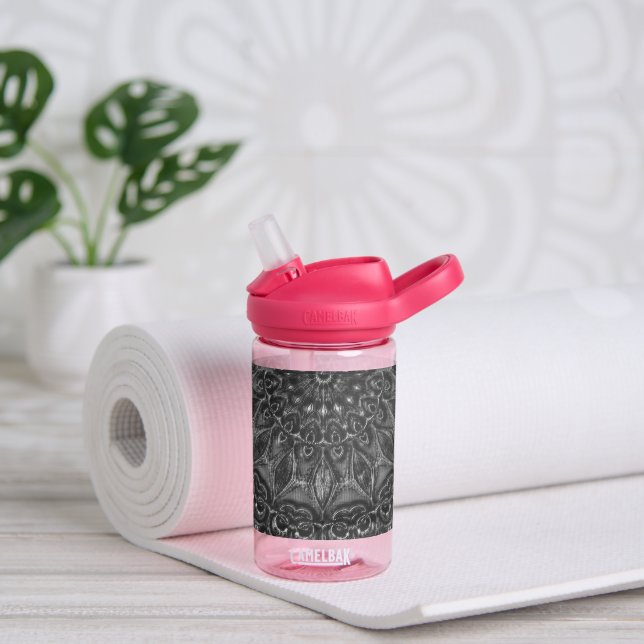 Charcoal Mandala    Water Bottle (Yoga)