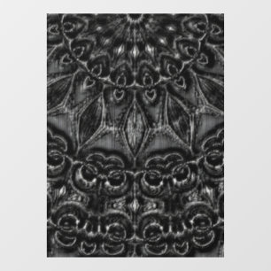Charcoal Mandala Window Cling