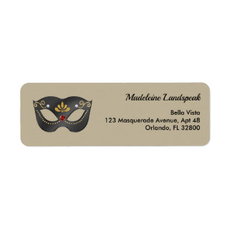 Charcoal Masquerade Warm Antique Ivory Gold