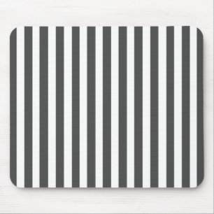 Charcoal Modern Stripe Mouse Mat
