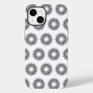 Charcoal Modern Sunbursts Case-Mate iPhone 14 Case
