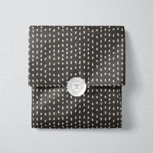 Charcoal Paint Daub Pattern Tissue Paper