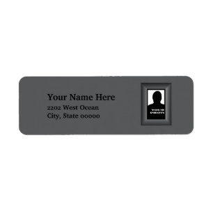 Charcoal Photo Frame Template Return Address