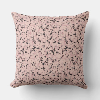 charcoal pink gray abstract cushion