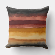 charcoal red and yellow watercolor