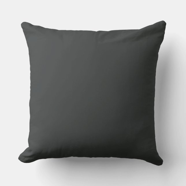 Charcoal (solid colour)  cushion (Front)