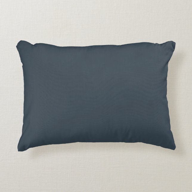Charcoal Solid Colour Decorative Cushion (Front)