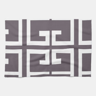 Charcoal Spanish Tile Tea Towel