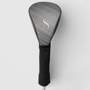 Charcoal Stitch Initialled Golf Head Cover