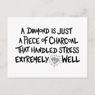 charcoal to Diamond Postcard