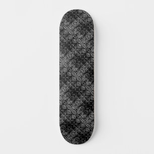 Charcoal Urban Street Art / Graffiti Inspired  Skateboard