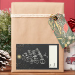 Charcoal Very Merry Christmas Tree Gift For From Rectangular Sticker<br><div class="desc">This Charcoal Very Merry Christmas Tree Gift For From Rectangular Sticker design features a sophisticated dark grey backdrop with a blend of simple ivory lettering and classic calligraphy paired with a minimalist boho styling that strikes a perfect balance between clean modern subtlety and vintage elegance. Embellishing this all beautifully is...</div>